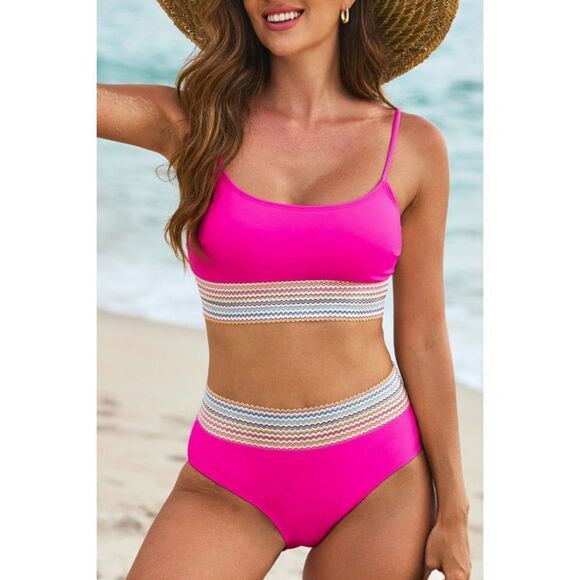 Tankini Two Piece Bikini Set - Picture 1 of 10